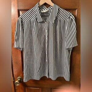 Chic Striped Women's Blouse
